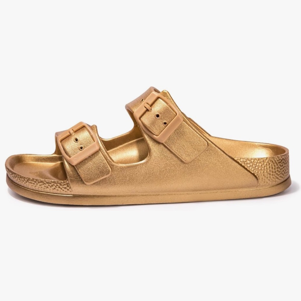 Funky Monkey Gold Waterproof Slides Size 8 - Picture 3 of 5